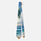  stijl Hawaiiaanse reizen Aloha van Hawaï Stropdas (Voorkant)