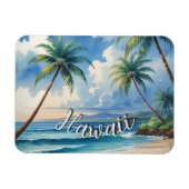  stijl Hawaiian Travel Coast Blue Zee Magneet (Horizontaal)