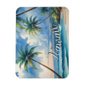  stijl Hawaiian Travel Coast Blue Zee Magneet (Verticaal)