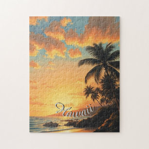  stijl Hawaiian Travel Coast Zee Sunset Legpuzzel