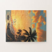  stijl Hawaiian Travel Coast Zee Sunset Legpuzzel (Horizontaal)