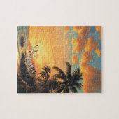  stijl Hawaiian Travel Coast Zee Sunset Legpuzzel (Horizontaal)