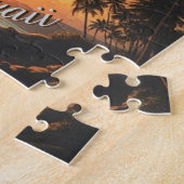 stijl Hawaiian Travel Coast Zee Sunset Legpuzzel (Zijkant)
