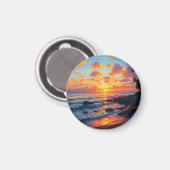  stijl Hawaiian Travel Coast Zee Sunset Magneet (Voorkant / Achterkant)