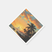  stijl Hawaiian Travel Coast Zee Sunset Servet (Hoek)