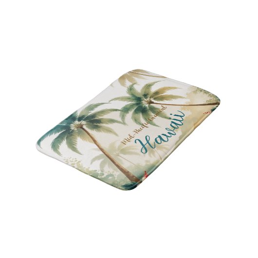  stijl Hawaiian Travel Honolulu Badmat (Gekanteld)