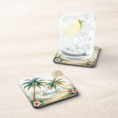  stijl Hawaiian Travel Honolulu Bier Onderzetter (Rechterzijde)