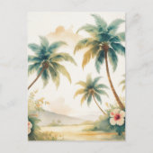  stijl Hawaiian Travel Honolulu Briefkaart (Voorkant)