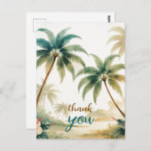  stijl Hawaiian Travel Honolulu Dank u Briefkaart (Voorkant / Achterkant)