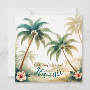  stijl Hawaiian Travel Honolulu Feestdagenkaart