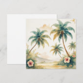  stijl Hawaiian Travel Honolulu Feestdagenkaart (Voorkant / Achterkant)