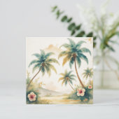  stijl Hawaiian Travel Honolulu Feestdagenkaart (Staand voorkant)