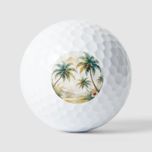  stijl Hawaiian Travel Honolulu Golfballen (Voorkant)