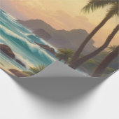  stijl Hawaiian Travel Honolulu Hula Meisje Cadeaupapier (Hoek)