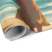  stijl Hawaiian Travel Honolulu Hula Meisje Cadeaupapier (Rol Hoek)