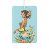  stijl Hawaiian Travel Honolulu Hula Meisje Luchtverfrisser (Achterkant)