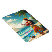  stijl Hawaiian Travel Honolulu Hula Meisje Magneet (Rechterzijde)