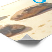  stijl Hawaiian Travel Honolulu Hula Meisje Poster (Hoek)