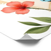 stijl Hawaiian Travel Honolulu Hula Meisje Poster (Hoek)