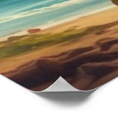  stijl Hawaiian Travel Honolulu Hula Meisje Poster (Hoek)