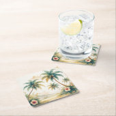 stijl Hawaiian Travel Honolulu Kartonnen Onderzetters (Insitu)