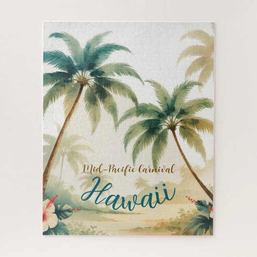  stijl Hawaiian Travel Honolulu Legpuzzel (Verticaal)