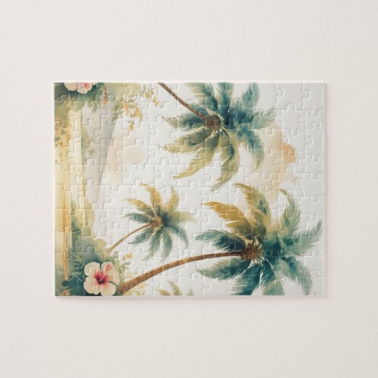 stijl Hawaiian Travel Honolulu Legpuzzel (Horizontaal)