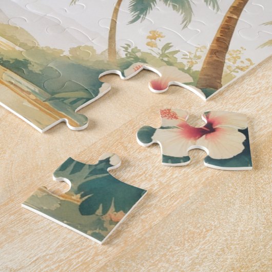  stijl Hawaiian Travel Honolulu Legpuzzel (Zijkant)
