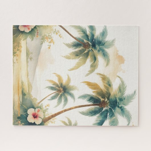  stijl Hawaiian Travel Honolulu Legpuzzel (Horizontaal)