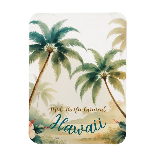  stijl Hawaiian Travel Honolulu Magneet (Verticaal)