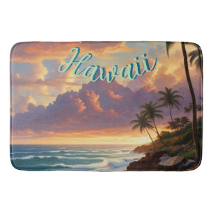  stijl Hawaiian Travel Honolulu Mid-Pacific Badmat