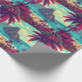 stijl Hawaiian Travel Honolulu Mid-Pacific Cadeaupapier (Hoek)
