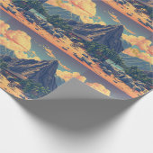  stijl Hawaiian Travel Honolulu Mid-Pacific Cadeaupapier (Hoek)