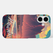  stijl Hawaiian Travel Honolulu Mid-Pacific Case-Mate iPhone Case (Achterkant (horizontaal))