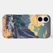  stijl Hawaiian Travel Honolulu Mid-Pacific Case-Mate iPhone Case (Achterkant (horizontaal))