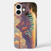 stijl Hawaiian Travel Honolulu Mid-Pacific Case-Mate iPhone Case (Achterkant)