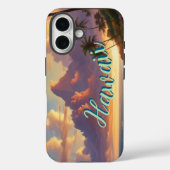  stijl Hawaiian Travel Honolulu Mid-Pacific Case-Mate iPhone Case (Achterkant)