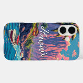  stijl Hawaiian Travel Honolulu Mid-Pacific Case-Mate iPhone Case (Achterkant (horizontaal))