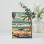  stijl Hawaiian Travel Honolulu Mid-Pacific Feestdagenkaart (Staand voorkant)