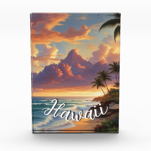  stijl Hawaiian Travel Honolulu Mid-Pacific Fotoblokken (Voorkant)