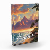  stijl Hawaiian Travel Honolulu Mid-Pacific Fotoblokken (Links)