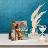  stijl Hawaiian Travel Honolulu Mid-Pacific Fotoplaat (Insitu)