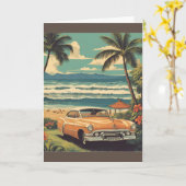 stijl Hawaiian Travel Honolulu Mid-Pacific Kaart (Gele Bloem)