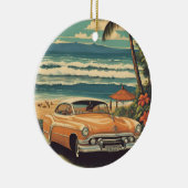  stijl Hawaiian Travel Honolulu Mid-Pacific Keramisch Ornament (Rechts)