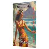  stijl Hawaiian Travel Honolulu Mid-Pacific Klembord (Links)