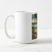  stijl Hawaiian Travel Honolulu Mid-Pacific Koffiemok (Links)