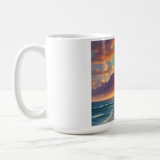 stijl Hawaiian Travel Honolulu Mid-Pacific Koffiemok (Links)