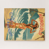 stijl Hawaiian Travel Honolulu Mid-Pacific Legpuzzel (Horizontaal)
