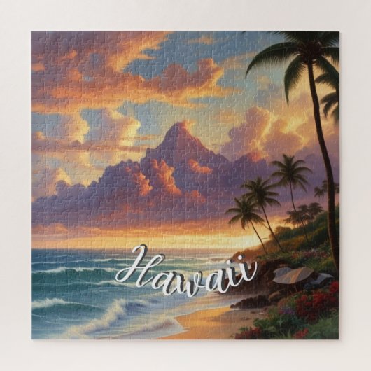 stijl Hawaiian Travel Honolulu Mid-Pacific Legpuzzel (Verticaal)