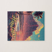  stijl Hawaiian Travel Honolulu Mid-Pacific Legpuzzel (Horizontaal)